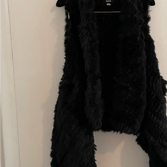 Rudsak rabbit fur vest M/L - Picture 3 of 4